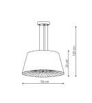 Lampy wiszące z abażurem - Light Prestige Bali wisząca biała E27 biały LP-1322/1P WH - produkt 2