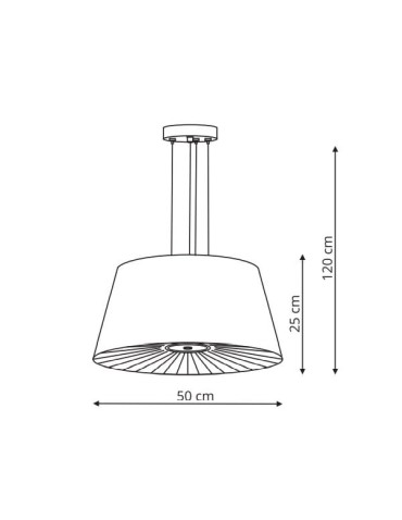 Light Prestige Bali wisząca biała  E27 biały LP-1322/1P WH - produkt 2