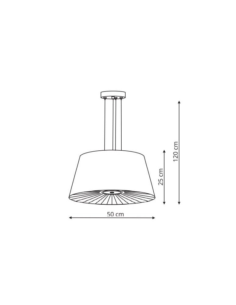 Lampy wiszące z abażurem - Light Prestige Bali wisząca biała E27 biały LP-1322/1P WH - produkt kolory-swiatla.pl 2