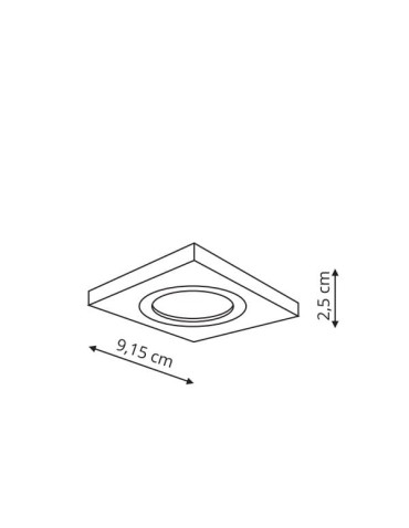 Light Prestige Metis 1 podtynkowa biała GU10 biały LP-2780/1RS WH - produkt 2