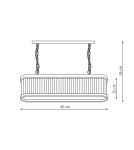 Lampy wiszące - Light Prestige Galaxy wisząca E27 czarny LP-8527/5P - produkt 2