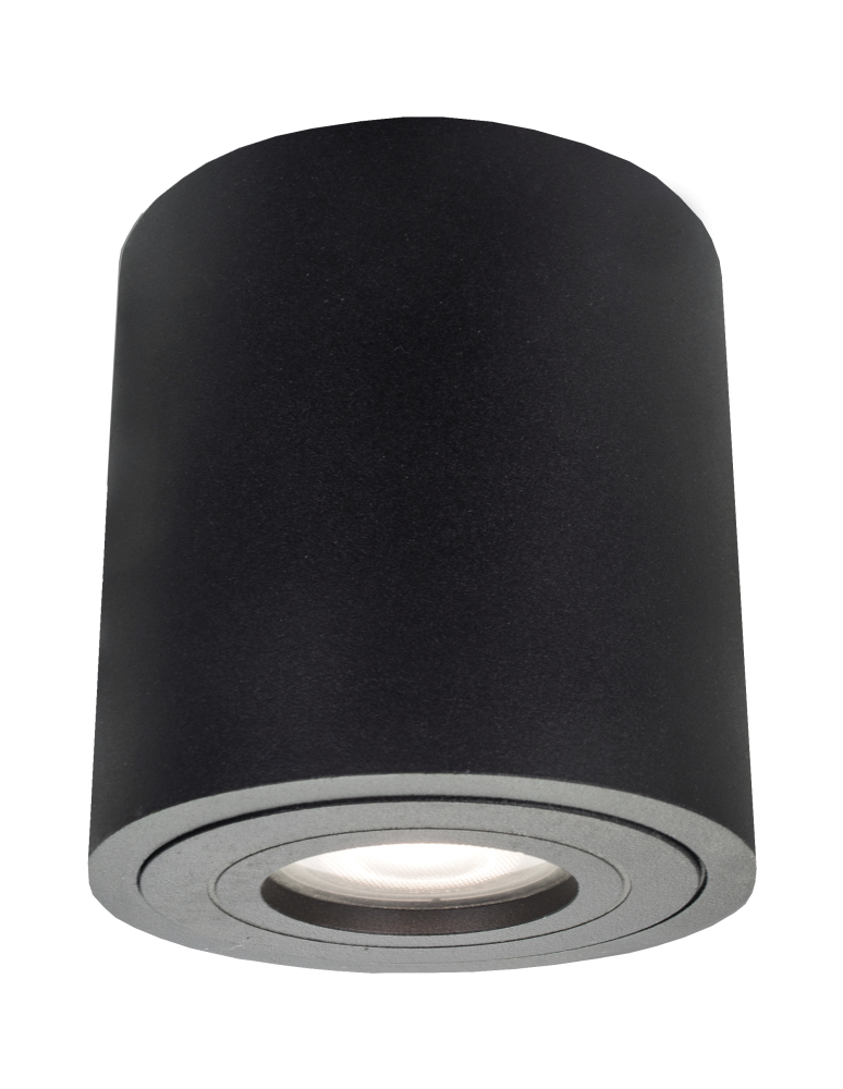 Oprawy sufitowe hermetyczne - Light Prestige Faro XL oprawa natynkowa czarna IP65 GU10 czarny LP-6510/1SM XL BK - produkt kolory-swiatla.pl 1