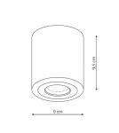 Oprawy sufitowe hermetyczne - Light Prestige Faro XL oprawa natynkowa czarna IP65 GU10 czarny LP-6510/1SM XL BK - product 2