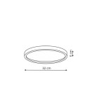 Plafony hermetyczne - Light Prestige Arctic plafon biały  IP54 LED biały LP-2511/1C-32 WH - produkt 2