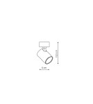 Reflektory sufitowe - Light Prestige Snow 1 spot biały GU10 biały LP-731/1W WH - produkt 2
