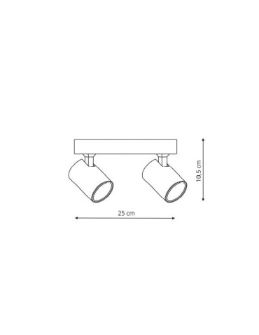 Light Prestige Snow 2 spot biały GU10 biały LP-731/2W WH - produkt 2