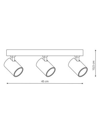 Light Prestige Snow 3 spot biały GU10 biały LP-731/3W WH - product 2