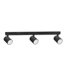 Lampy sufitowe reflektory - Light Prestige Snow 3 spot czarny GU10 czarny LP-731/3W BK - produkt 1