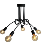 Lampy wiszące - Light Prestige Spin 5 wisząca E27 czarny LP-1313/5P BK - produkt 1