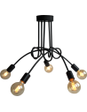 Light Prestige Spin 5 wisząca E27 czarny LP-1313/5P BK