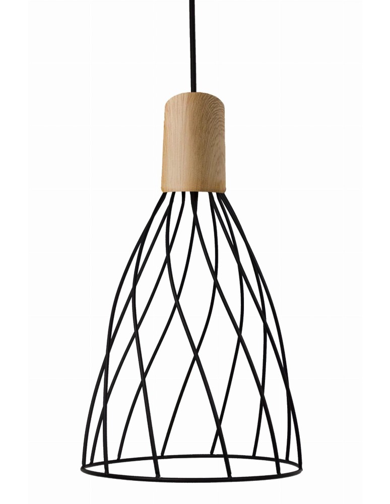 Lampy wiszące - Light Prestige Moderno wisząca długa GU10 GU10 czarny/brązowy LP-1221/1P L BK - produkt kolory-swiatla.pl 1