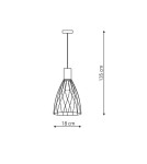 Lampy wiszące - Light Prestige Moderno wisząca długa GU10 GU10 czarny/brązowy LP-1221/1P L BK - produkt 2