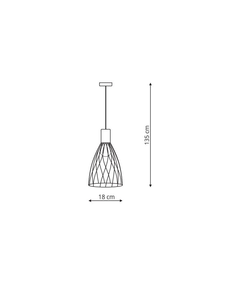 Lampy wiszące - Light Prestige Moderno wisząca długa GU10 GU10 czarny/brązowy LP-1221/1P L BK - produkt kolory-swiatla.pl 2