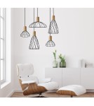 Lampy wiszące - Light Prestige Moderno wisząca długa GU10 GU10 czarny/brązowy LP-1221/1P L BK - produkt 3