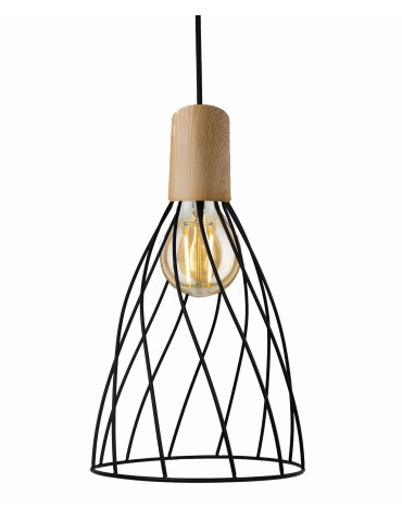 Light Prestige Moderno wisząca długa E27 E27 czarny/brązowy LP-1221/1P L E27 BK