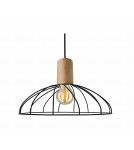 Lampy wiszące - Light Prestige Moderno wisząca duża E27 E27 czarny/brązowy LP-1221/1P B E27 BK - product 1