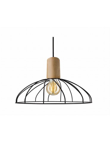 Light Prestige Moderno wisząca duża E27 E27 czarny/brązowy LP-1221/1P B E27 BK