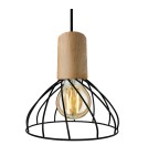 Lampy wiszące - Light Prestige Moderno wisząca mała E27 E27 czarny/brązowy LP-1221/1P S E27 BK - produkt 1