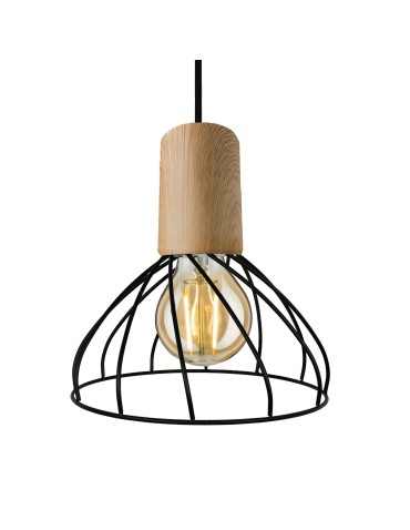 Light Prestige Moderno wisząca mała E27 E27 czarny/brązowy LP-1221/1P S E27 BK