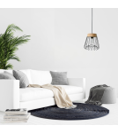 Lampy wiszące - Light Prestige Nido wisząca czarna E27 czarny/drewno LP-128/1P BK - produkt 3