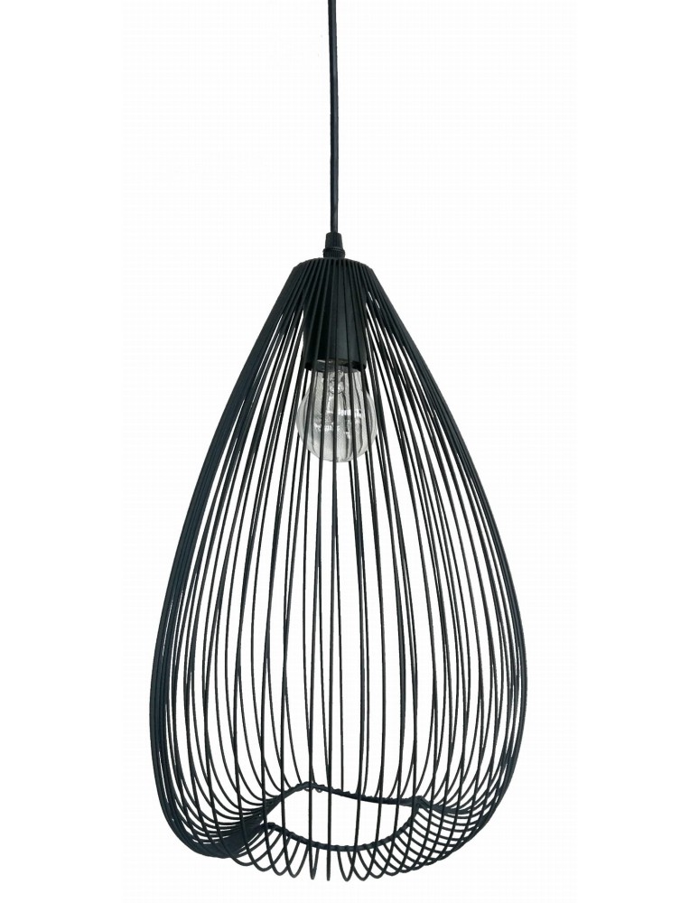 Lampy wiszące - Light Prestige Frusta długa czarna E27 czarny LP-127/1P L BK - produkt kolory-swiatla.pl 1