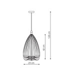 Lampy wiszące - Light Prestige Frusta długa czarna E27 czarny LP-127/1P L BK - product 2