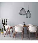 Lampy wiszące - Light Prestige Frusta długa czarna E27 czarny LP-127/1P L BK - product 3