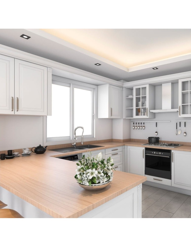 Lampy podtynkowe - oczka - Light Prestige Metis 2 podtynkowa czarna GU10 czarny LP-2780/2RS BK - product kolory-swiatla.pl 3