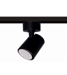 Lampy do szynoprzewodów 1 fazowych - Light Prestige Snow reflektor do szynoprzewodów 1F czarny GU10 czarny LP-731/1R BK - product 1