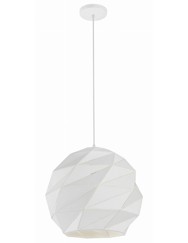 Lampy wiszące - Light Prestige Reus wisząca kula mała biała E27 biały LP-8069/1P S WH - produkt kolory-swiatla.pl 1