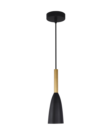 Light Prestige Solin wisząca czarno/złota E27 czarny/złoty LP-181/1P BK/GD