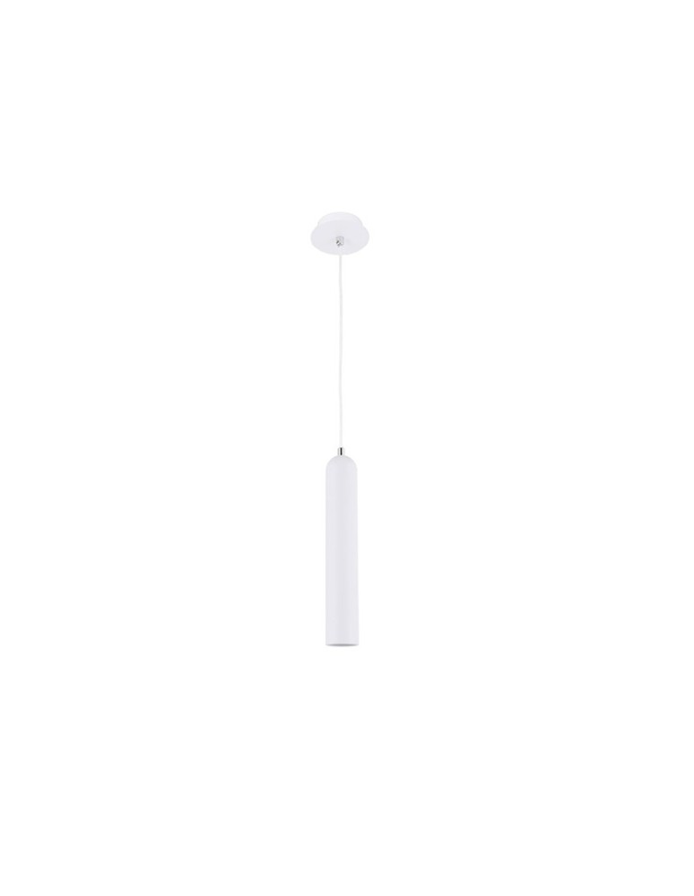 Lampy wiszące - Azzardo TUBO 1 WHITE 1xGU10 Wisząca Biały AZ1237 - produkt kolory-swiatla.pl 1