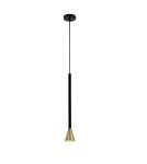 Lampy wiszące - Light Prestige Arizona wisząca czarny/zloty GU10 czarny + złoty LP-074/1P BK/GD - product 1