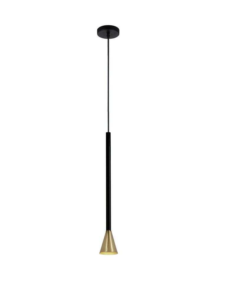 Lampy wiszące - Light Prestige Arizona wisząca czarny/zloty GU10 czarny + złoty LP-074/1P BK/GD - produkt kolory-swiatla.pl 1