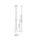 Lampy wiszące - Light Prestige Arizona wisząca czarny/zloty GU10 czarny + złoty LP-074/1P BK/GD - product 2