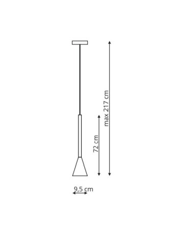 Light Prestige Arizona wisząca czarny/zloty GU10 czarny + złoty LP-074/1P BK/GD - product 2