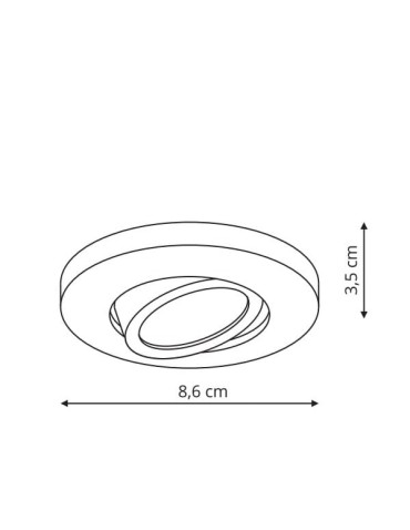 Light Prestige Lagos oczko ruchome czarne IP65 GU10 czarny LP-4425/1RM BK - produkt 2