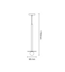 Lampy wiszące różowe złoto - Light Prestige Bolita duża wisząca różowe złoto G9 różowe złoto LP-048/1PL GR - product 2