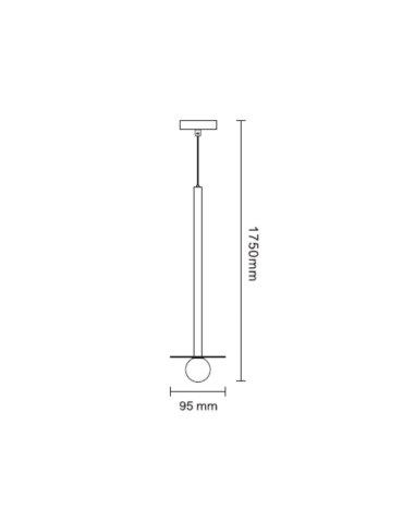 Light Prestige Bolita duża wisząca różowe złoto G9 różowe złoto LP-048/1PL GR - produkt 2