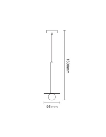 Light Prestige Bolita mała wisząca złota G9 złoty LP-048/1PS GD - produkt 2