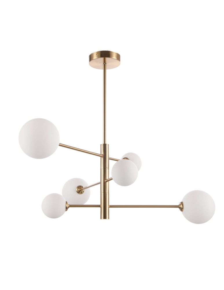 Lampy wiszące kule - Light Prestige Dorado 6 wisząca G9 złoty LP-002/6P - produkt kolory-swiatla.pl 1