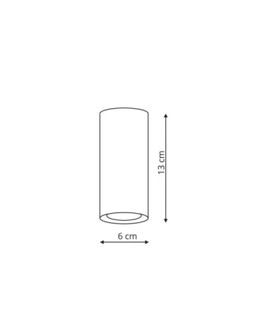 Light Prestige Manacor oczko białe z czarnym ringiem 13 cm GU10 biały LP-2323/1D - 130 WH/BK - produkt 2