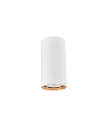 Light Prestige Manacor oczko białe ze złotym ringiem 9 cm GU10 biały LP-232/1D - 90 WH/GD