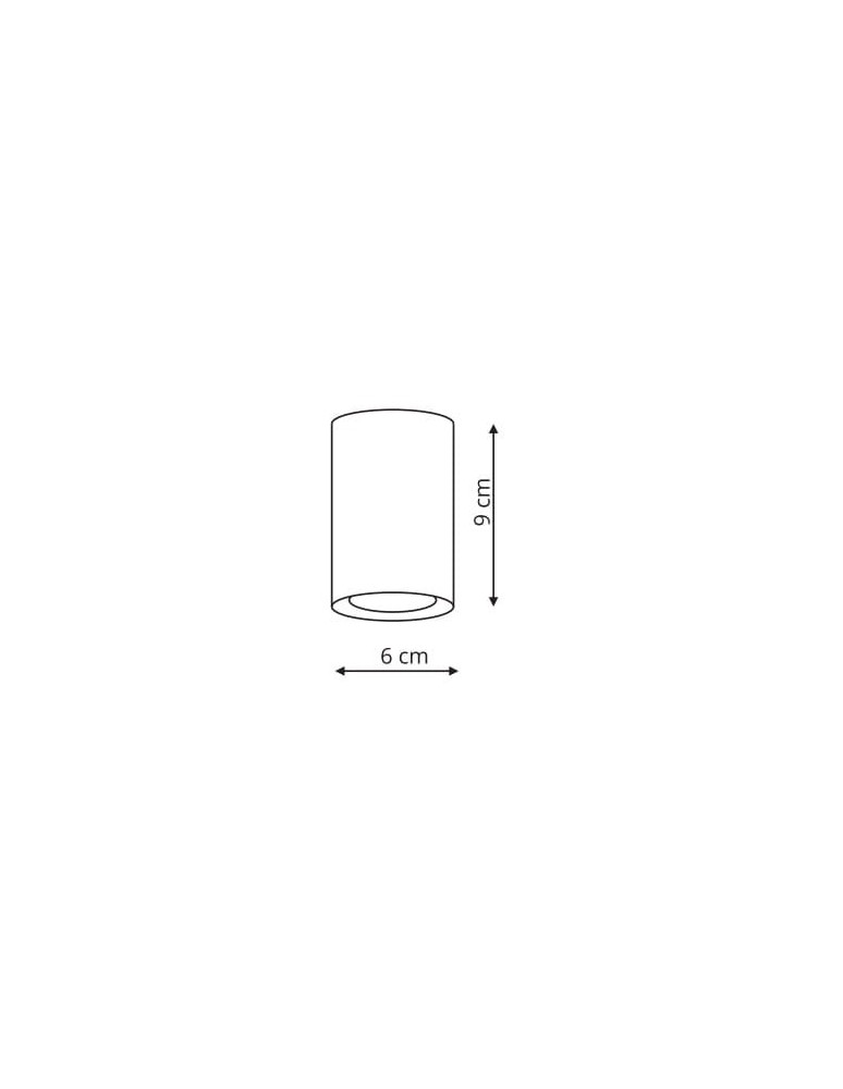 Light Prestige Manacor oczko białe ze złotym ringiem 9 cm GU10 biały LP-232/1D - 90 WH/GD