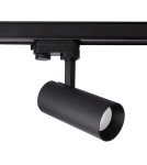 Lampy do szynoprzewodów 3 fazowych - Light Prestige Ice reflektor do szynoprzewodów 3F czarny GU10 czarny LP-732/1R 4W BK - produkt 1