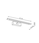 Kinkiety łazienkowe - Light Prestige Isla kinkiet złoty średni z IP44 3000K LED złoty GS-LWB-12W/3 GOLD - produkt 2
