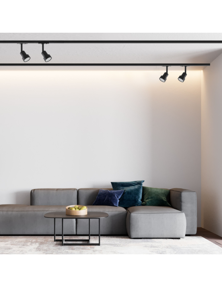 Gotowe zestawy szynoprzewodów - Light Prestige Storm SET czarny GU10 czarny LP-733 SET BK - product kolory-swiatla.pl 3