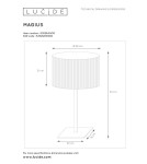 Lampki nocne - Lucide MAGIUS Stołowa Jasne Drewno 1xE27 Styl Skandynawski 03529/81/30 - product 8